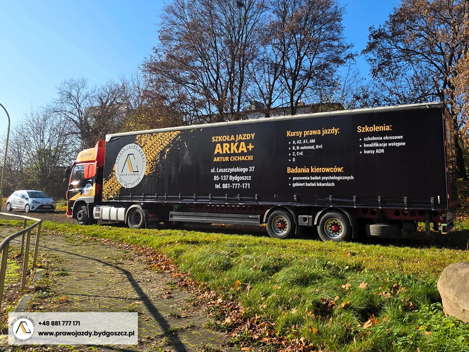 Ciągnik siodłowy do nauki jazdy C+E Arka+