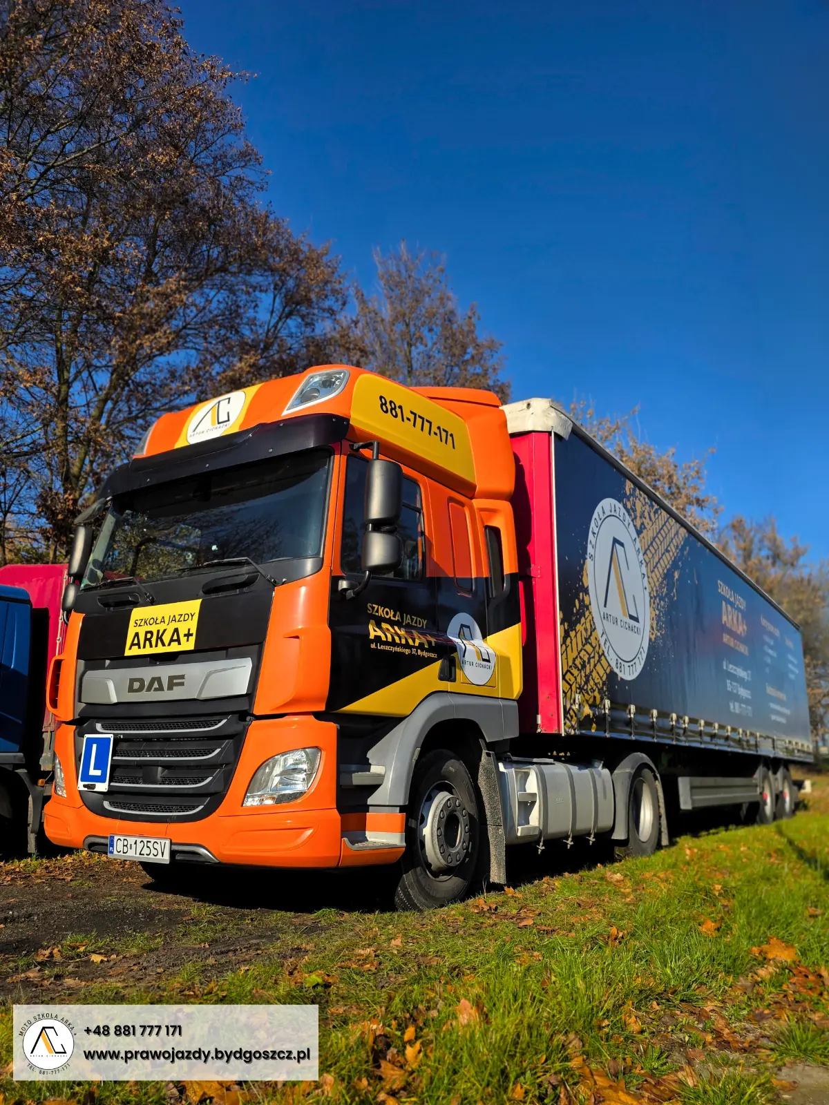 Ciągnik siodłowy do nauki jazdy C+E